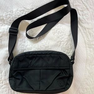 Lululemon Black Nylon Crossbody Bag